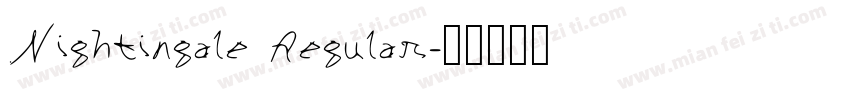Nightingale Regular字体转换